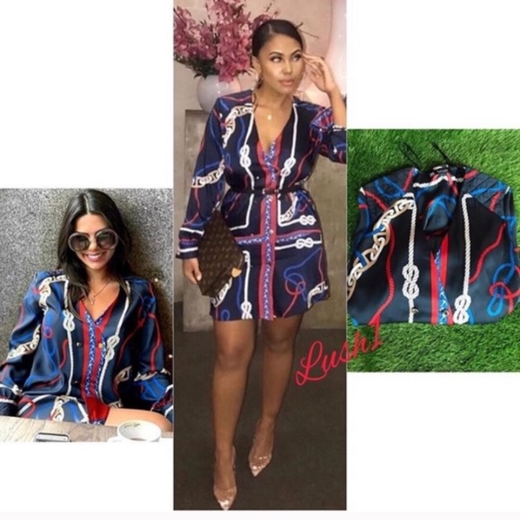 zara knot print dress